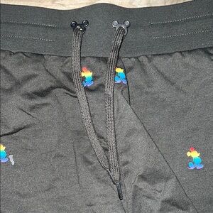 Disney Parks Mickey Rainbow Pride Gray Shorts 🩳 large L